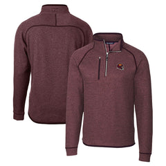 Cutter & Buck Helmet Mainsail Sweater-Knit Half-Zip Pullover Jacket - Washington Commanders