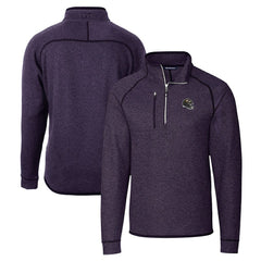 Cutter & Buck Helmet Mainsail Sweater-Knit Half-Zip Pullover Jacket - Baltimore Ravens