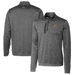 Cutter & Buck Helmet Stealth Heathered Quarter-Zip Pullover Top - Green Bay Packers