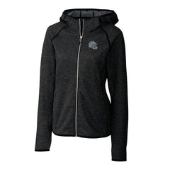 Cutter & Buck Women's Helmet Logo Mainsail Sweater-Knit Full-Zip Hoodie - Detroit Lions
