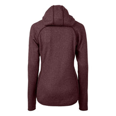 Cutter & Buck Women's Helmet Logo Mainsail Sweater-Knit Full-Zip Hoodie - Washington Commanders