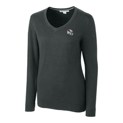 Cutter & Buck Women's Helmet Logo Lakemont Tri-Blend V-Neck Pullover Sweater - Arizona Cardinals