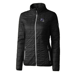 Cutter & Buck Women's Helmet Logo Rainier PrimaLoft Eco Insulated Full-Zip Puffer Jacket - Minnesota Vikings