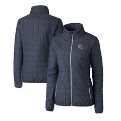 Cutter & Buck Women's Helmet Logo Rainier PrimaLoft Eco Insulated Full-Zip Puffer Jacket - New England Patriots