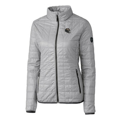 Cutter & Buck Women's Helmet Logo Rainier PrimaLoft Eco Insulated Full-Zip Puffer Jacket - Baltimore Ravens