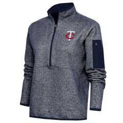 MLB Minnesota Twins Antigua Women's Fortune Quarter-Zip Pullover Jacket