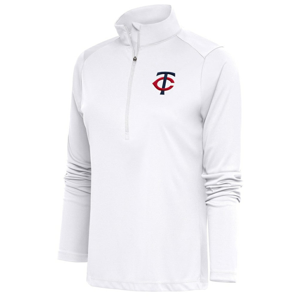 MLB Minnesota Twins Antigua Women's Tribute Half-Zip Pullover Top