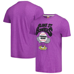 MLB Colorado Rockies Homage Doodle Collection Blake St. Bombers Tri-Blend T-Shirt