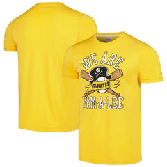 MLB Pittsburgh Pirates Homage Doodle Collection We Are Fam-A-Lee Tri-Blend T-Shirt
