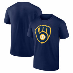 MLB Milwaukee Brewers Logo Athletic Official Logo T-Shirt