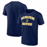 MLB Milwaukee Brewers Logo Athletic Heart and Soul T-Shirt