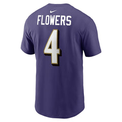 Zay Flowers Player Name & Number T-Shirt - Baltimore Ravens
