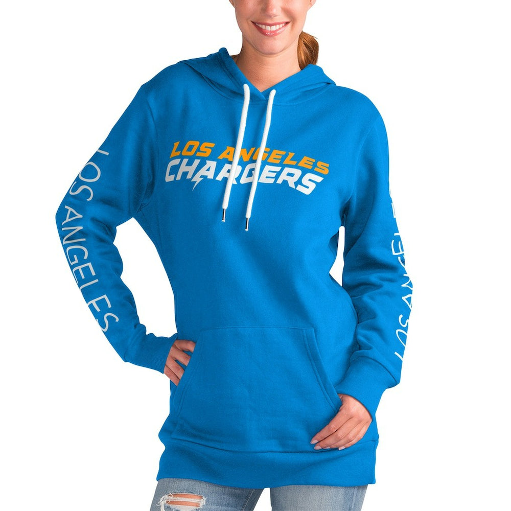 G-III 4Her by Carl Banks Women's Extra Inning Pullover Hoodie - Los Angeles Chargers