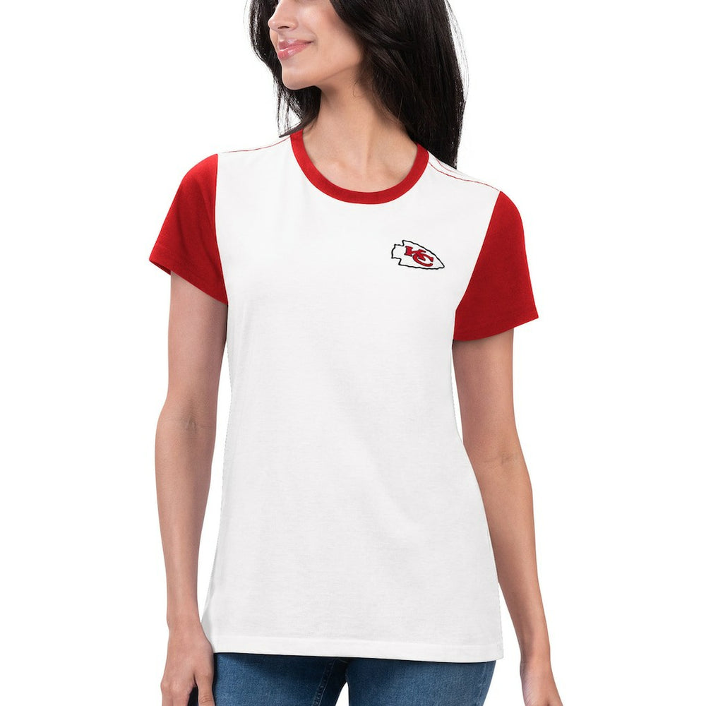 G-III 4Her by Carl Banks Women's Fashion Illustration T-Shirt - Kansas City Chiefs