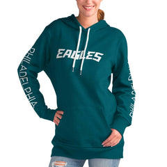 G-III 4Her by Carl Banks Women's Extra Inning Pullover Hoodie - Philadelphia Eagles