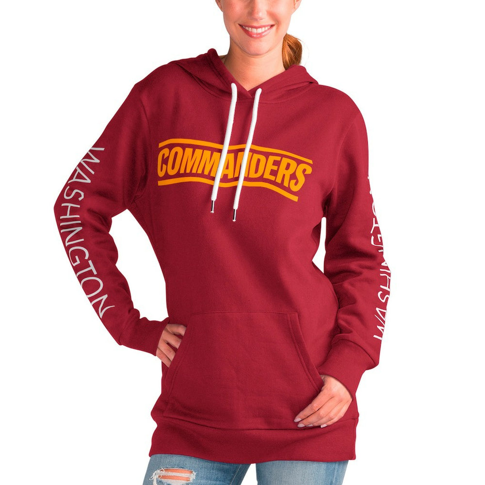 G-III 4Her by Carl Banks Women's Extra Inning Pullover Hoodie - Washington Commanders