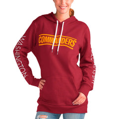 G-III 4Her by Carl Banks Women's Extra Inning Pullover Hoodie - Washington Commanders