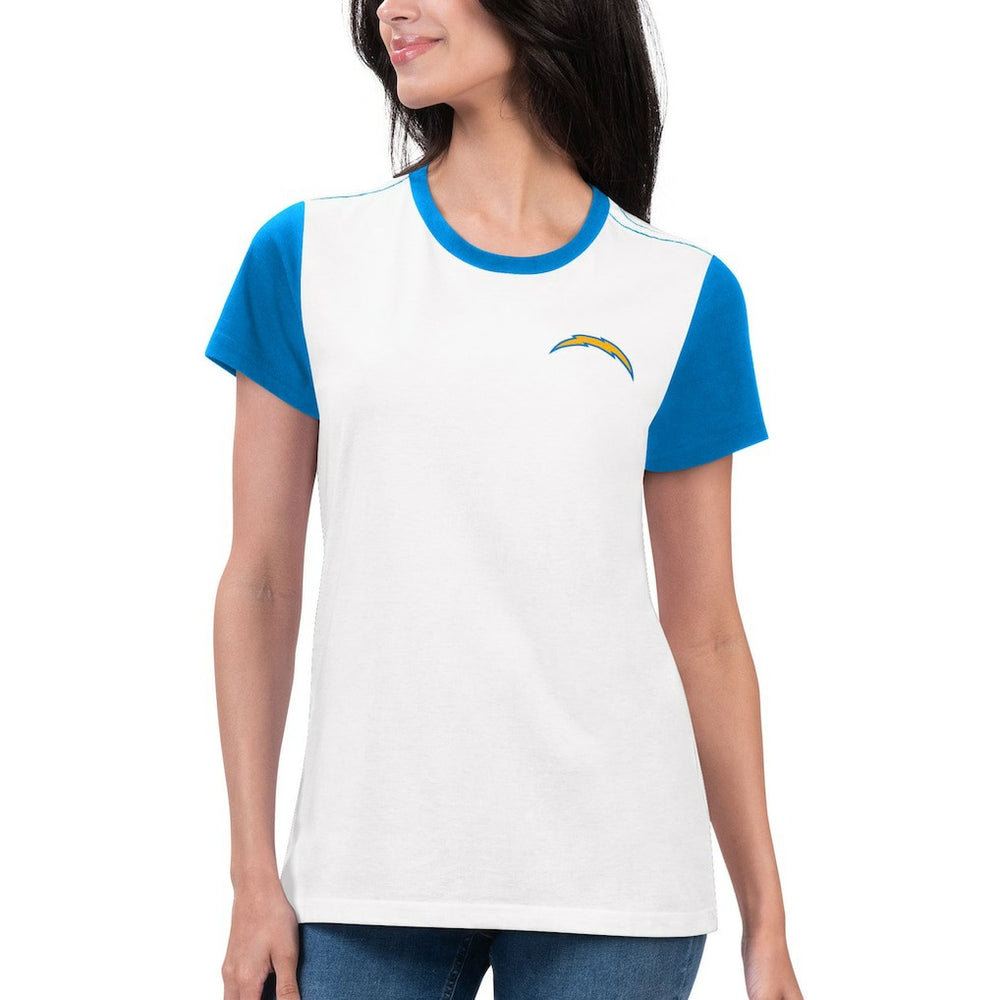 G-III 4Her by Carl Banks Women's Fashion Illustration T-Shirt - Los Angeles Chargers