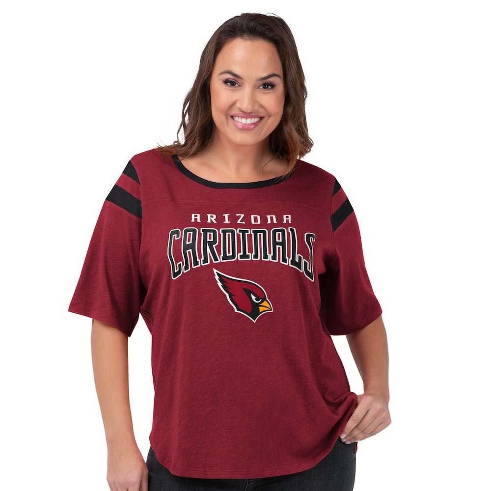 G-III 4Her by Carl Banks Women's Plus Size Linebacker T-Shirt - Arizona Cardinals
