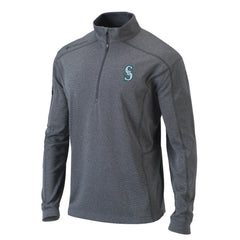 MLB Seattle Mariners Columbia Omni-Wick Shotgun Quarter-Zip Pullover Top