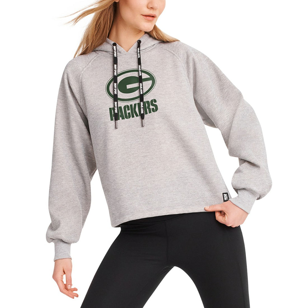 DKNY Sport Women's Debbie Dolman Raglan Pullover Hoodie - Green Bay Packers