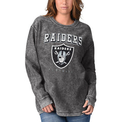 G-III 4Her by Carl Banks Women's Comfy Cord Pullover Sweatshirt - Las Vegas Raiders