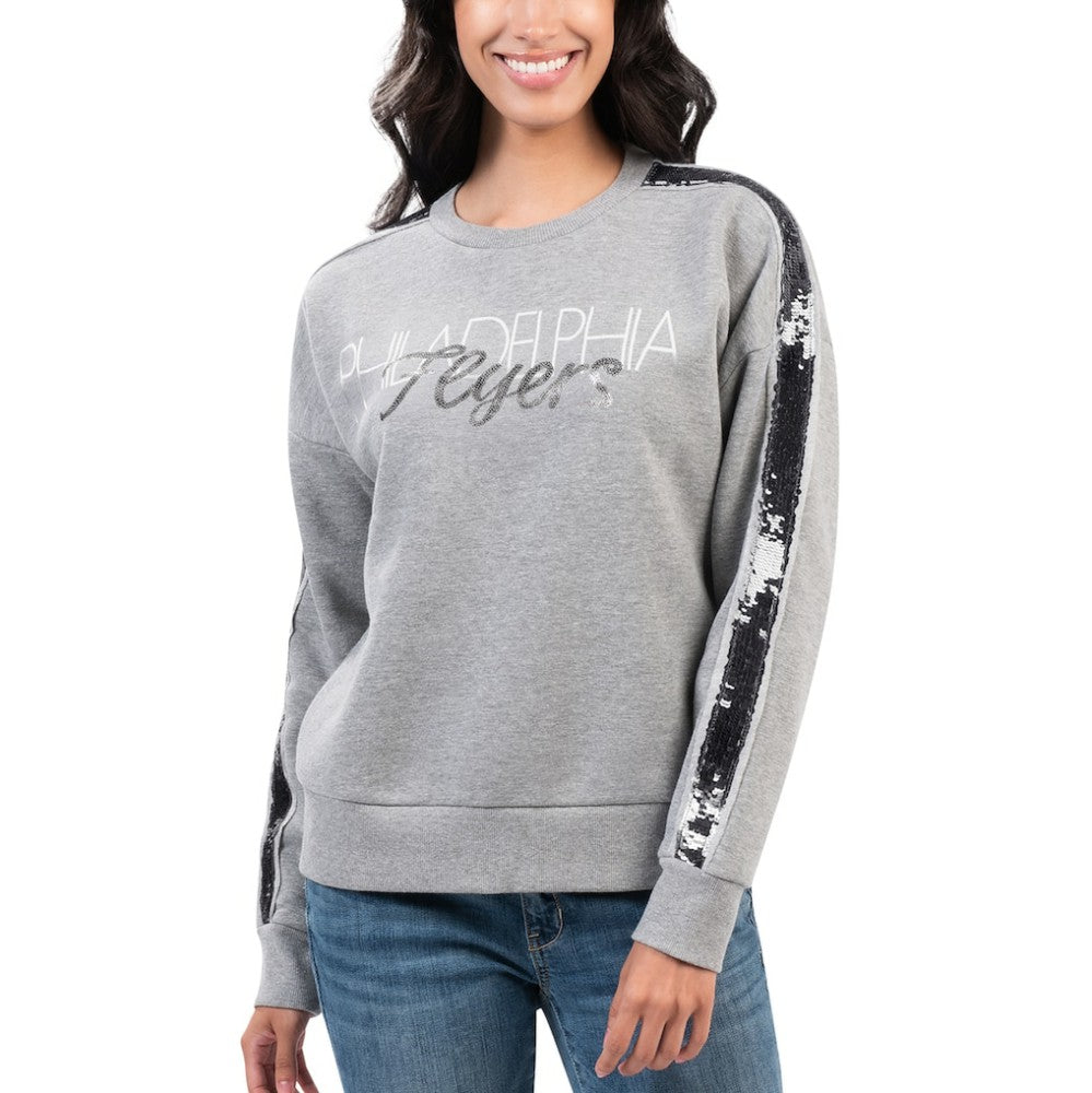 NHL Gray Philadelphia Flyers G-III 4Her by Carl Banks Women's Penalty Box Pullover Sweatshirt