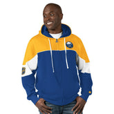 NHL Royal/Gold Buffalo Sabres Starter Power Forward Full-Zip Hoodie