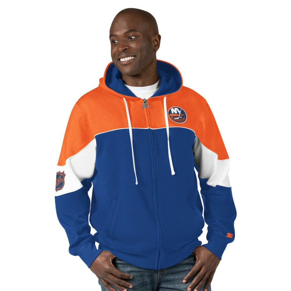 NHL Royal/Orange New York Islanders Starter Power Forward Full-Zip Hoodie