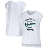NHL White Seattle Kraken WEAR by Erin Andrews Women's Domestic Tank Top