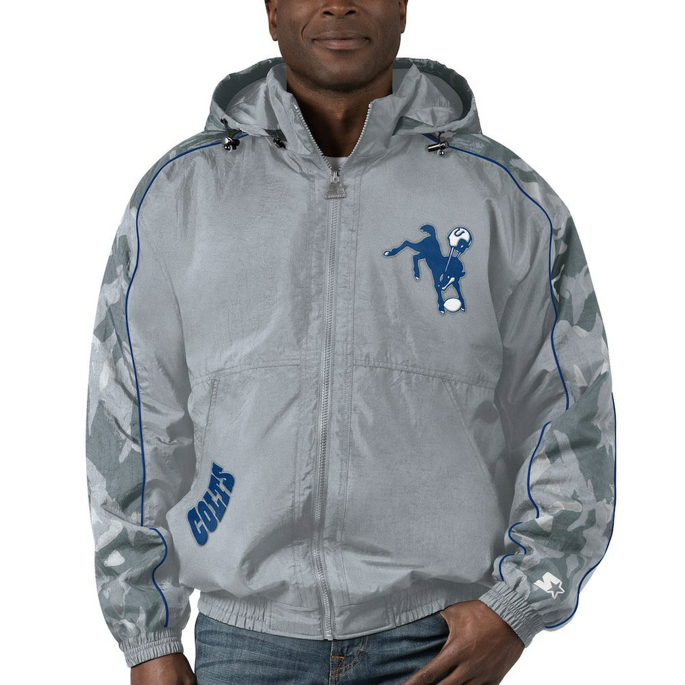 Starter Thursday Night Gridiron Throwback Full-Zip Jacket - Indianapolis Colts