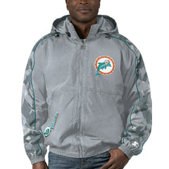 Starter Thursday Night Gridiron Throwback Full-Zip Jacket - Miami Dolphins