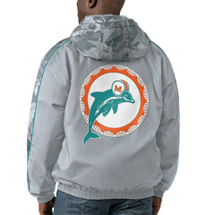 Starter Thursday Night Gridiron Throwback Full-Zip Jacket - Miami Dolphins