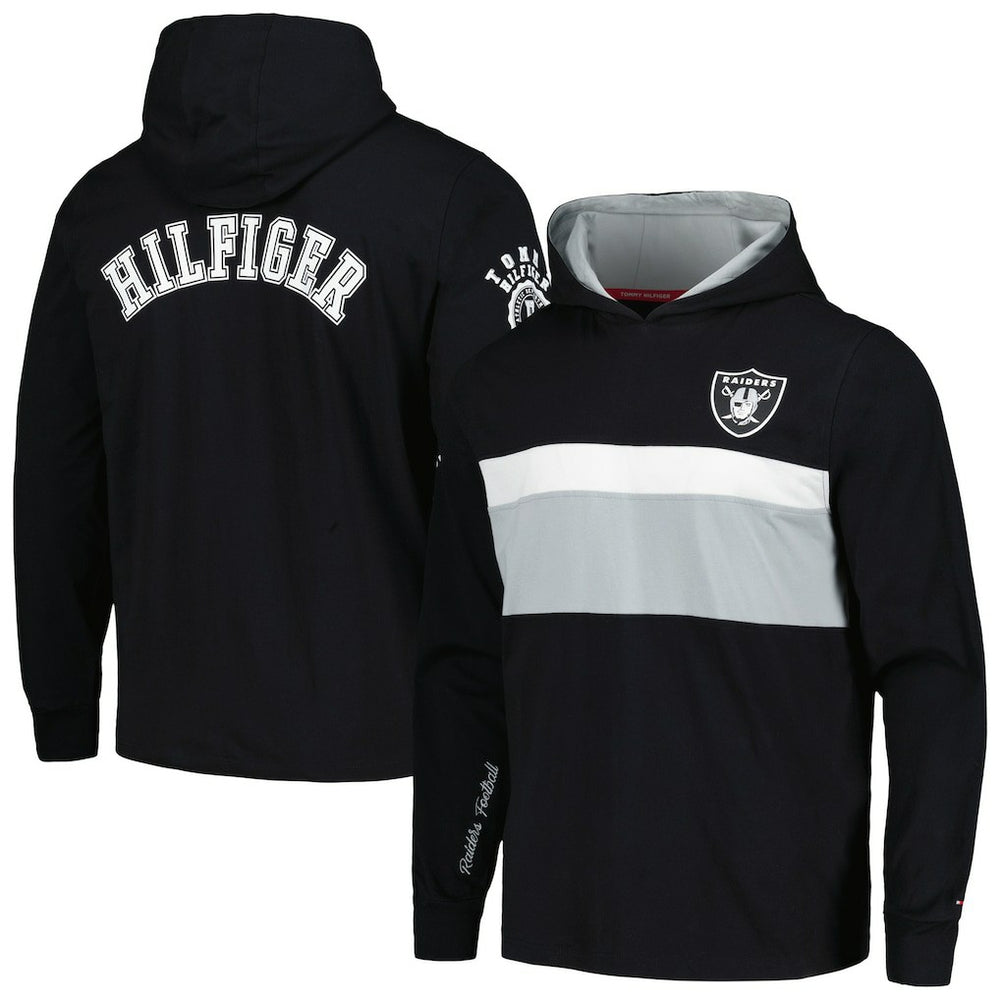 Tommy Hilfiger Morgan Long Sleeve Hoodie T-Shirt - Las Vegas Raiders