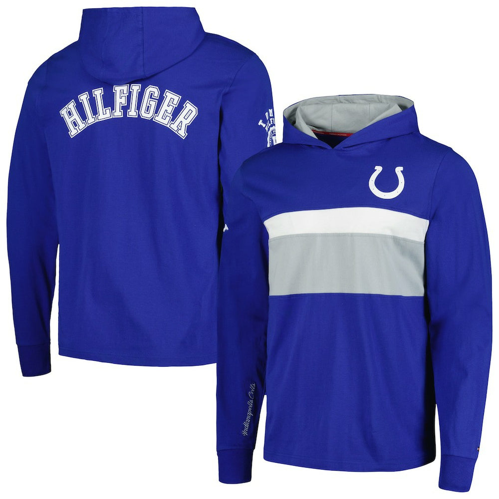 Tommy Hilfiger Morgan Long Sleeve Hoodie T-Shirt - Indianapolis Colts