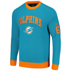 Tommy Hilfiger Reese Raglan Tri-Blend Pullover Sweatshirt - Miami Dolphins