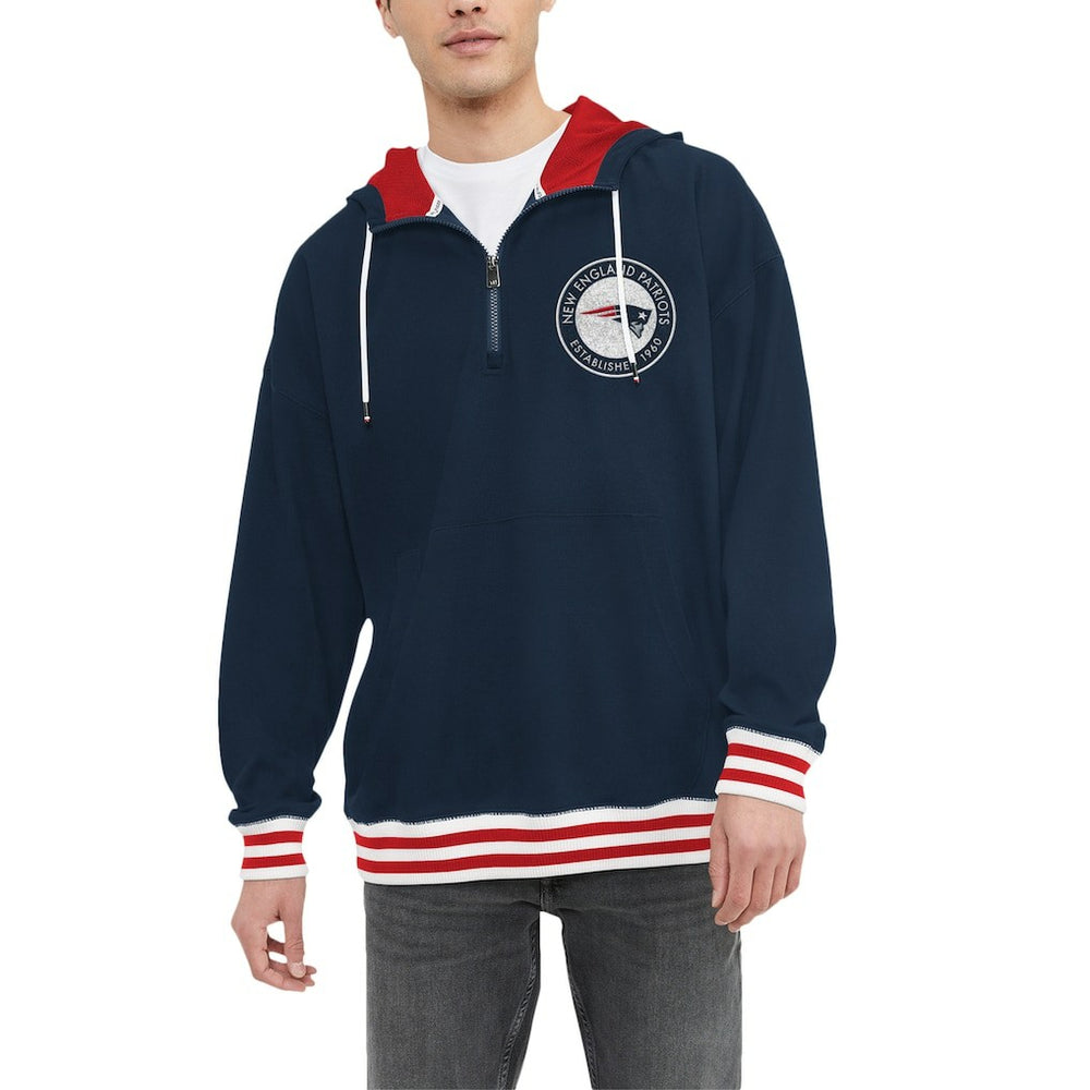 Tommy Hilfiger Aaron Quarter-Zip Hoodie - New England Patriots