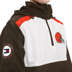 Tommy Hilfiger Carter Half-Zip Hooded Top - Cleveland Browns