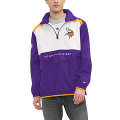 Tommy Hilfiger Carter Half-Zip Hooded Top - Minnesota Vikings
