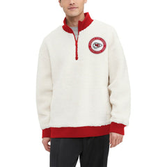 Tommy Hilfiger Jordan Sherpa Quarter-Zip Sweatshirt - Kansas City Chiefs