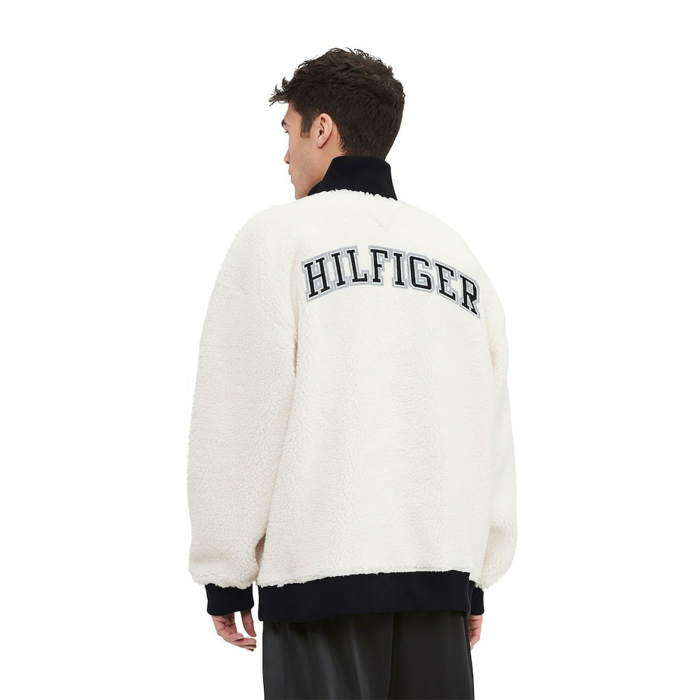 Tommy Hilfiger Jordan Sherpa Quarter-Zip Sweatshirt - Las Vegas Raiders