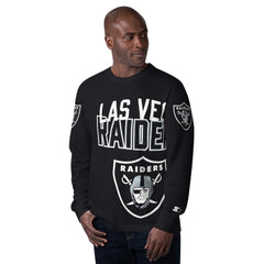 Starter Clutch Hit Long Sleeve T-Shirt - Las Vegas Raiders
