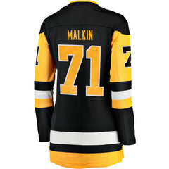 NHL Black Evgeni Malkin Pittsburgh Penguins Fanatics Women's Home Breakaway Player Jersey