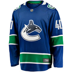 NHL Blue Elias Pettersson Vancouver Canucks Fanatics Home Breakaway Jersey
