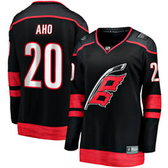 NHL Black Sebastian Aho Carolina Hurricanes Fanatics Women's Home Breakaway Player Jersey