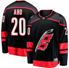 NHL Black Sebastian Aho Carolina Hurricanes Fanatics Home Breakaway Jersey