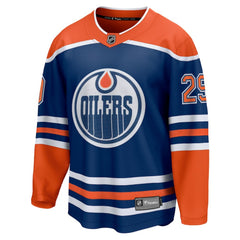 NHL Royal Leon Draisaitl Edmonton Oilers Fanatics Home Breakaway Jersey