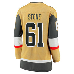 NHL Gold Mark Stone Vegas Golden Knights Fanatics Women's Captain Patch Home Breakaway Player Jersey