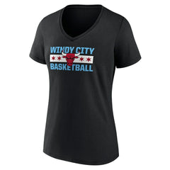 NBA Chicago Bulls Women's Hometown Collection Windy City V-Neck T-Shirt sale