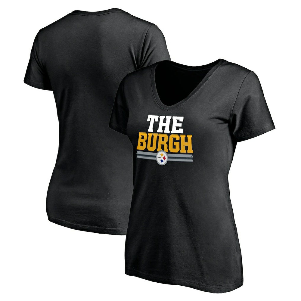 Women's Hometown Collection The Burgh V-Neck T-Shirt - Pittsburgh Steelers